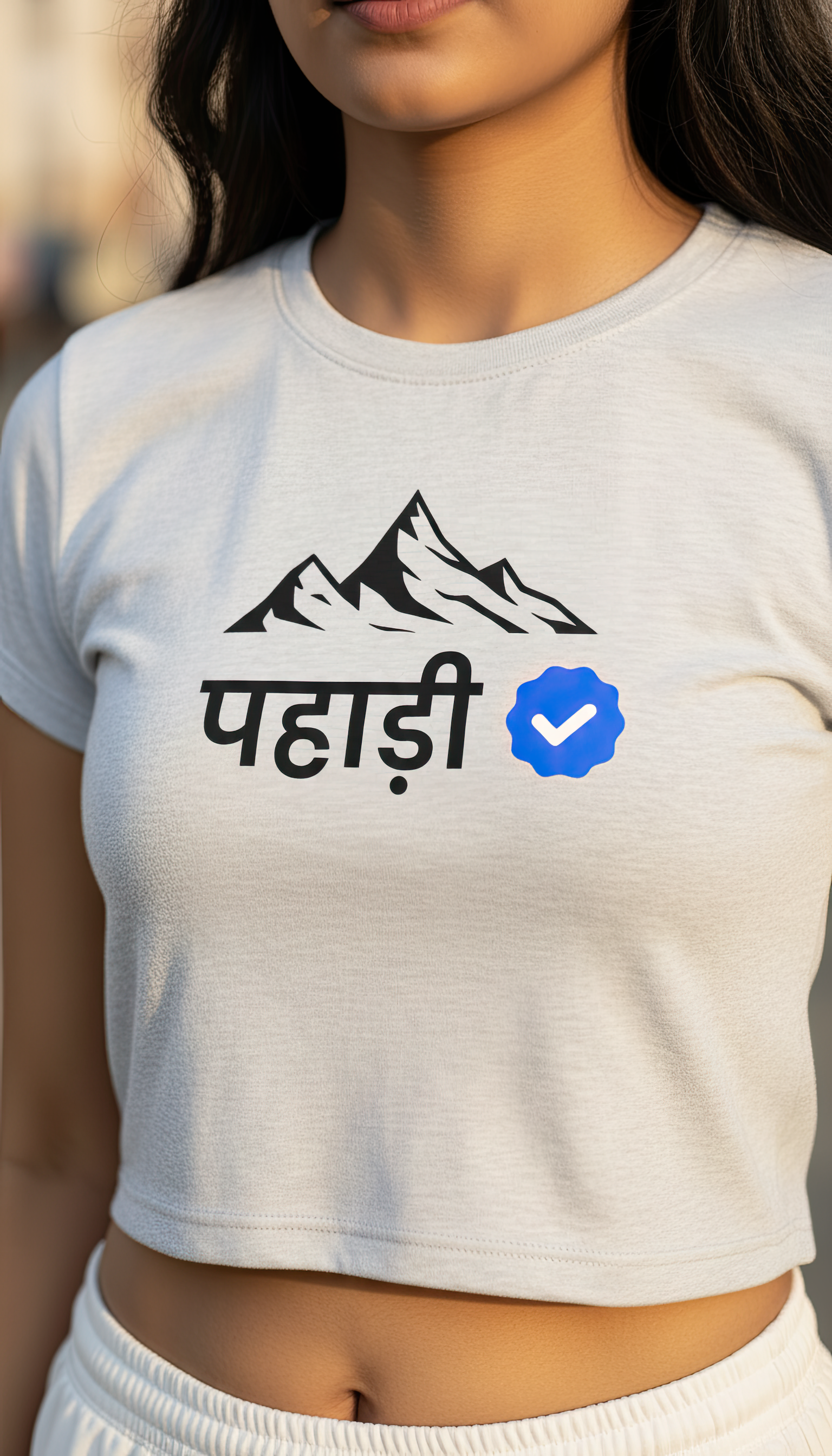 Verified Pahadi | Premium Women's Crop top