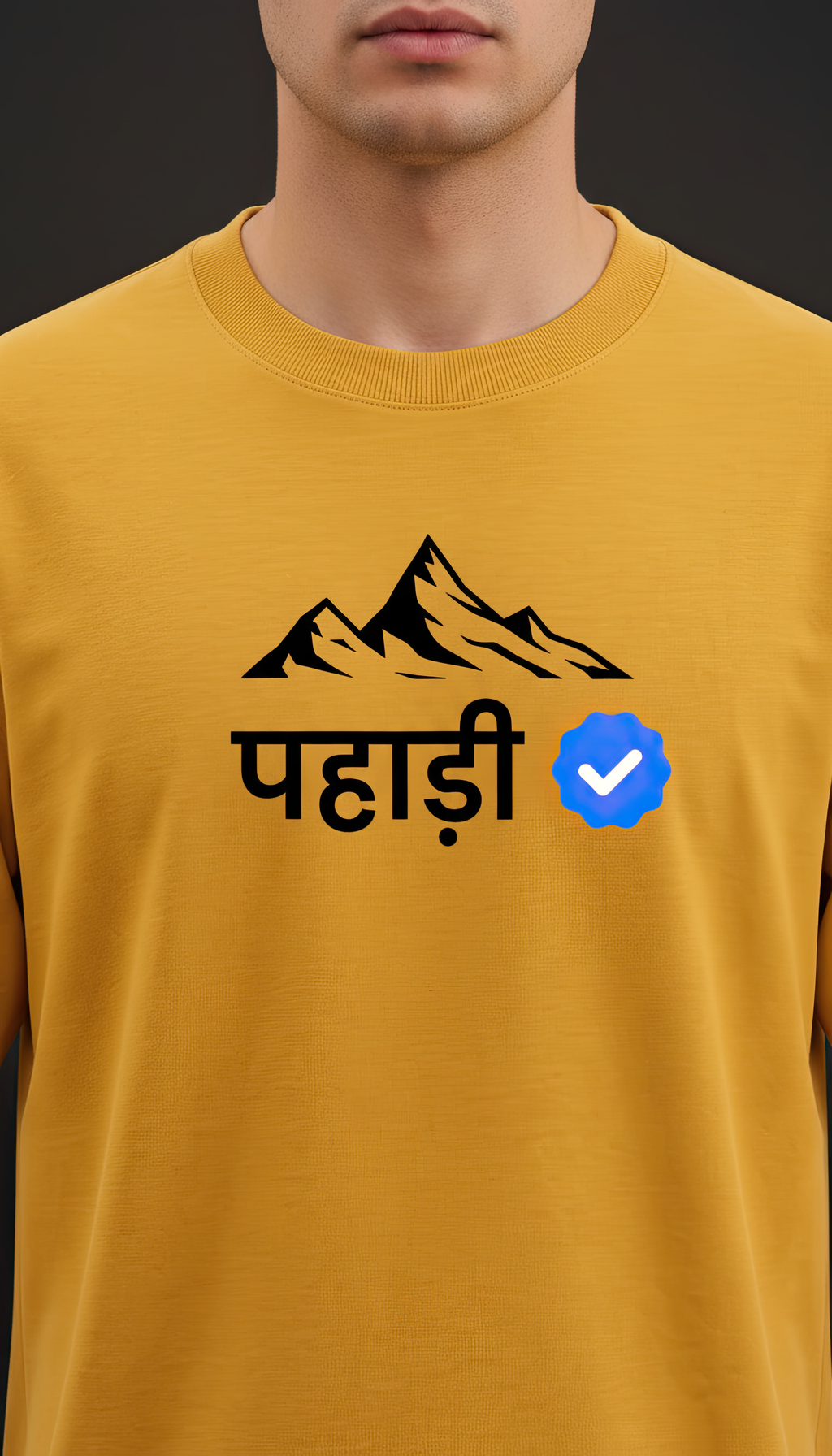 Verified Pahadi | Premium Men’s Oversized T-shirt