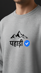 Verified Pahadi | Premium Men's Sweatshirt