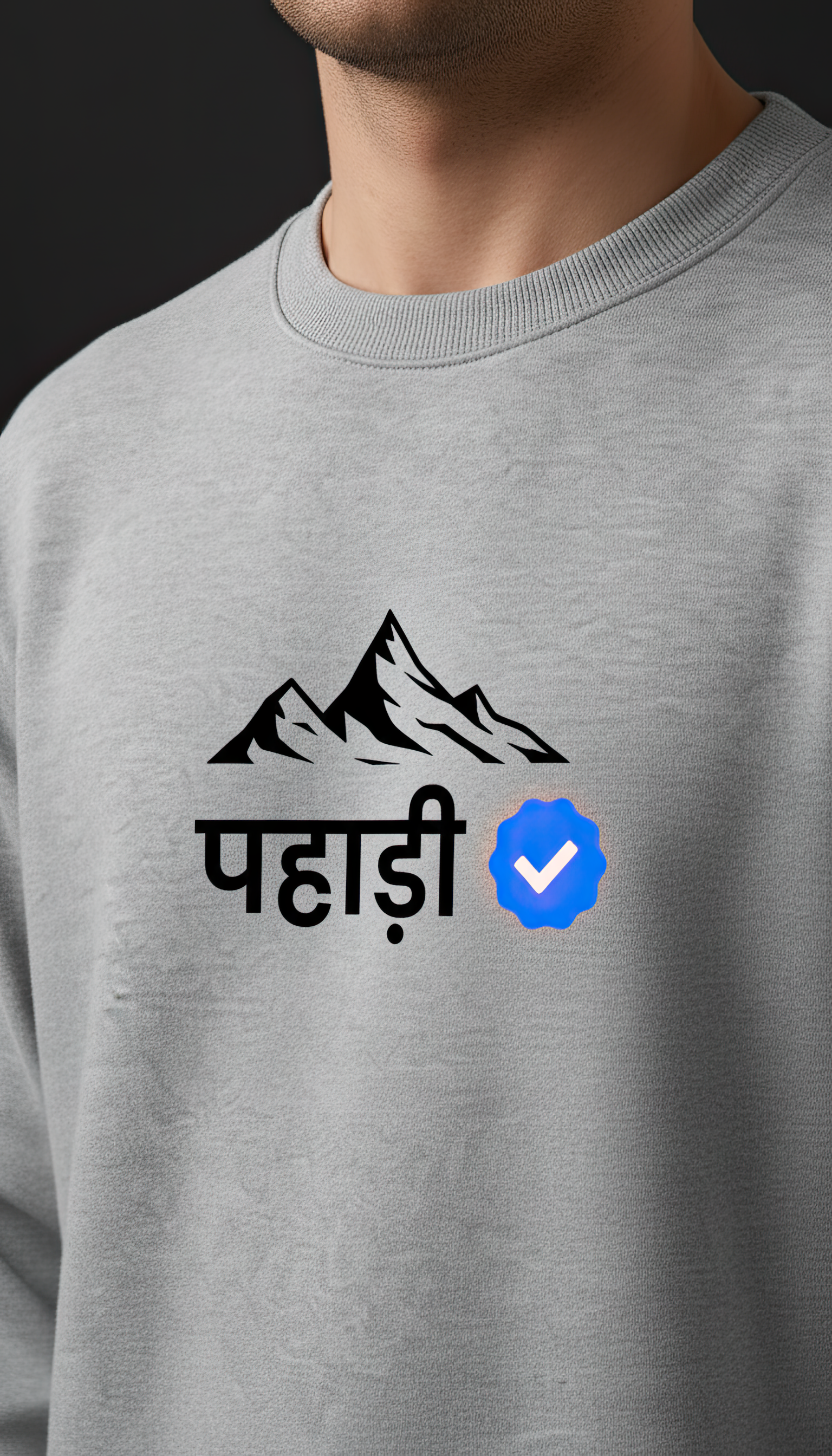 Verified Pahadi | Premium Men's Sweatshirt