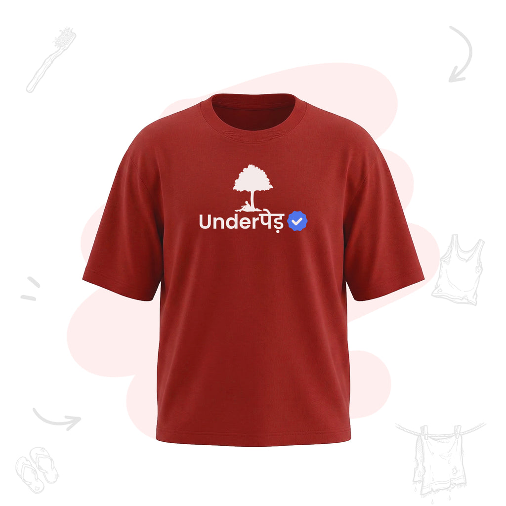 Verified Underpaid  | Premium Men’s Oversized T-shirt.