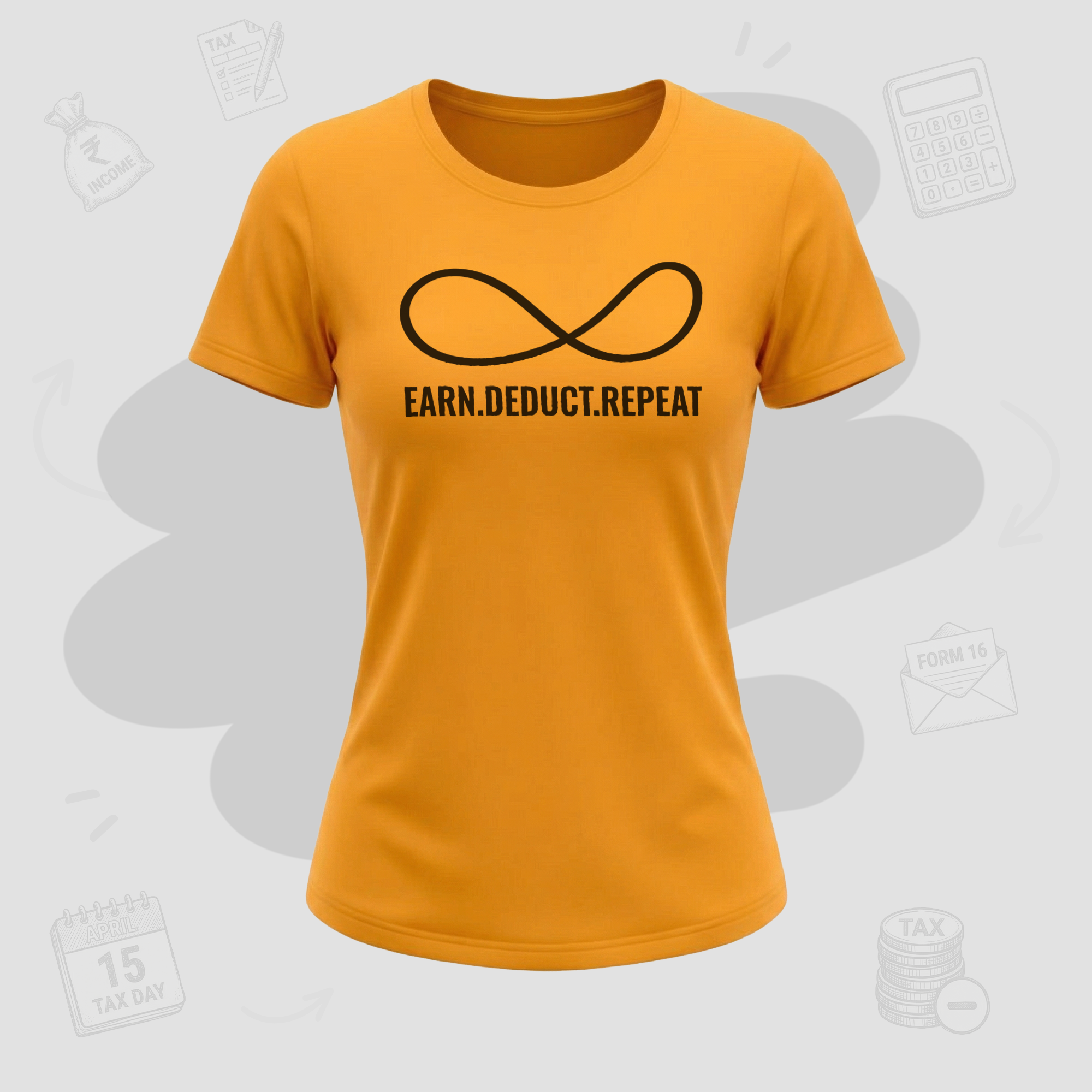 Earn. Deduct. Repeat Loop | Premium women's T-shirt.