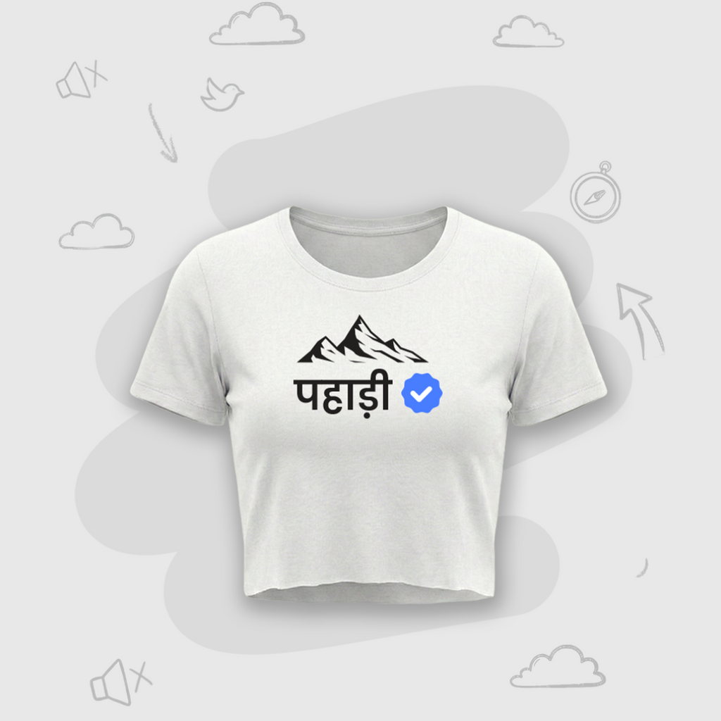 Verified Pahadi | Premium Women's Crop top