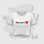 Corporate Appraisal=💔 | Premium Women's Crop top