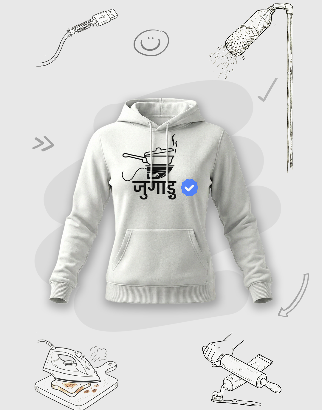 Verified Jugadu | Premium Women's Hoodie