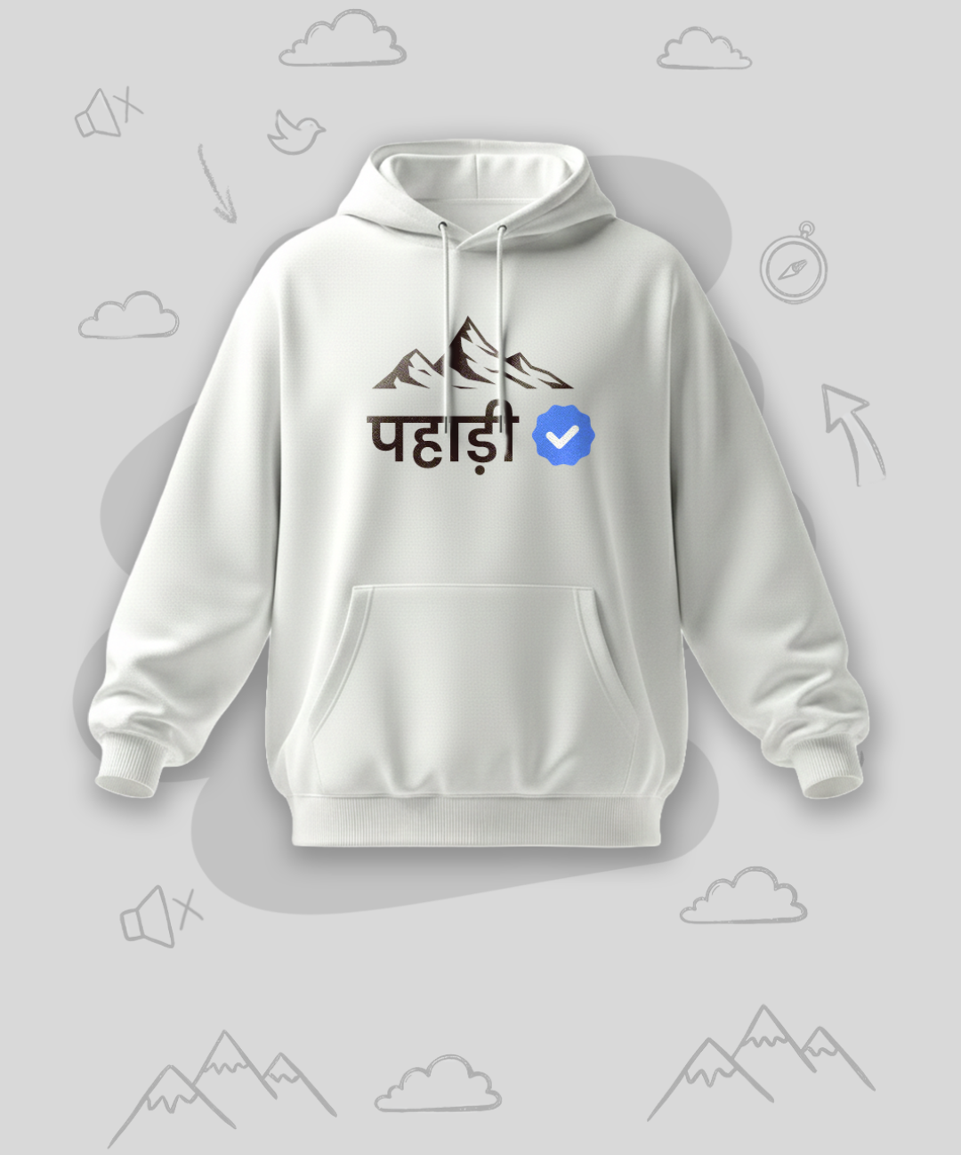 Verified Pahadi | Premium Men’s Oversized Hoodie